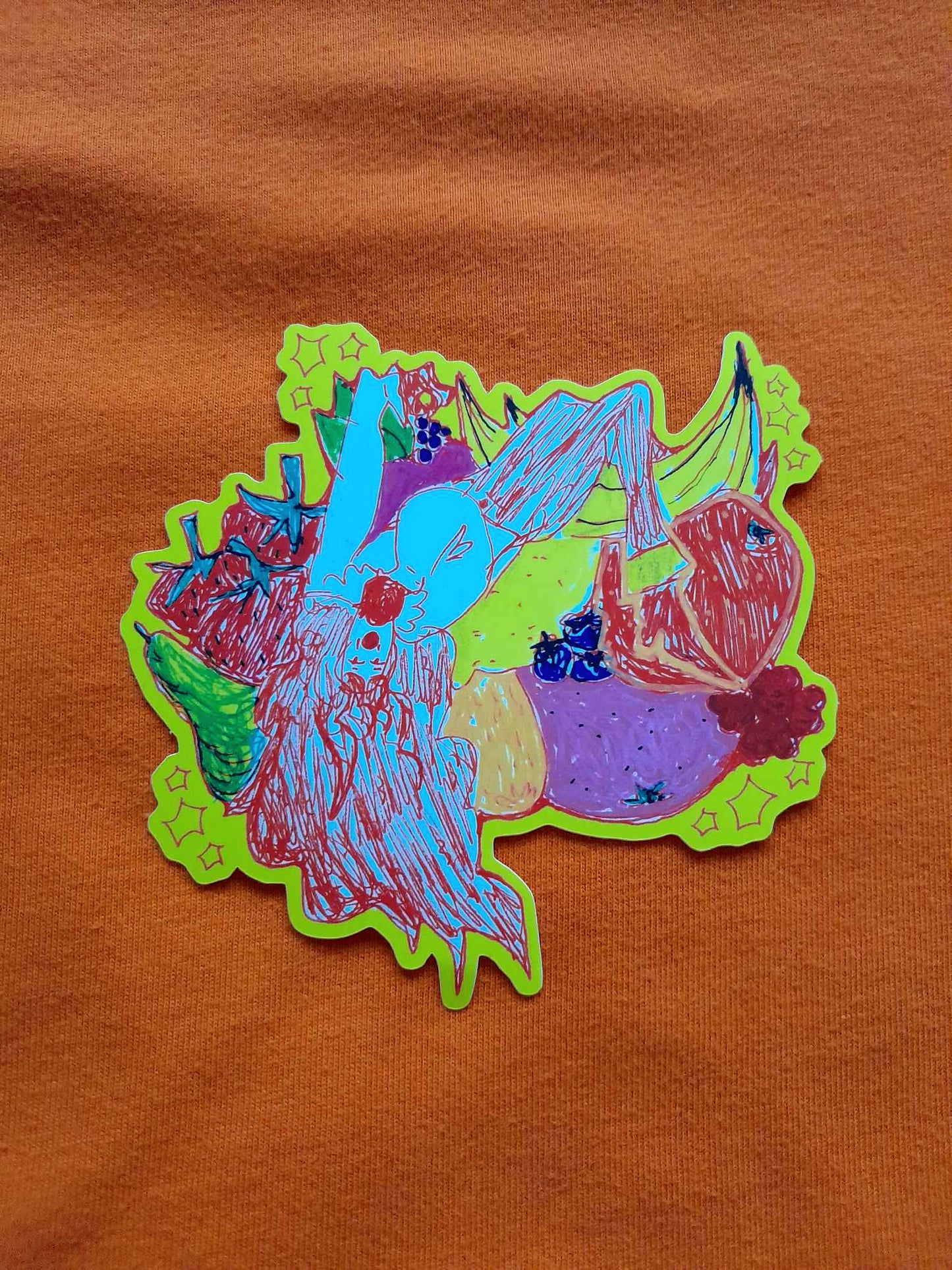 Vinyl Matte Sticker Fruit-dulgence