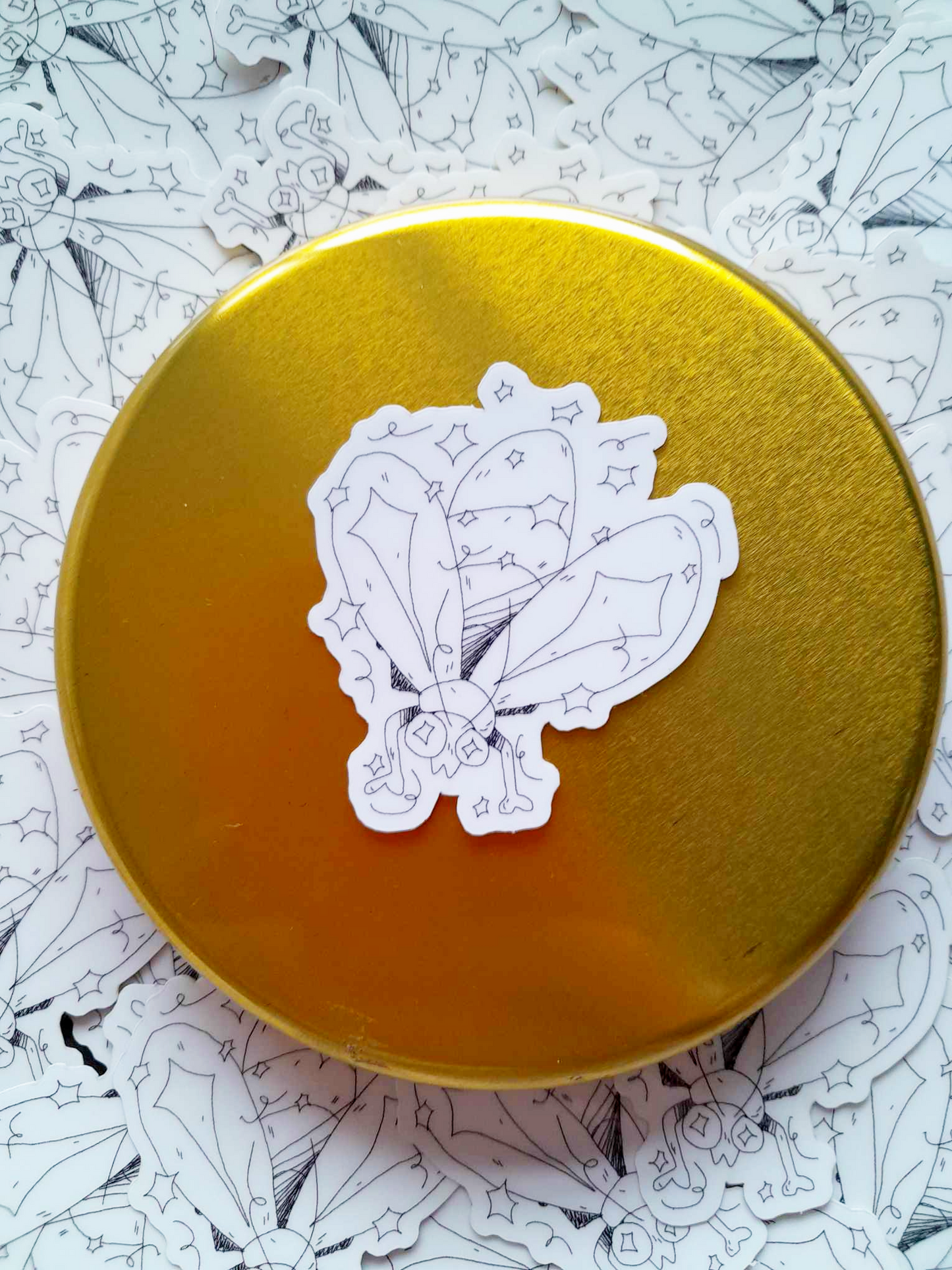 Glow in the dark bug stickers