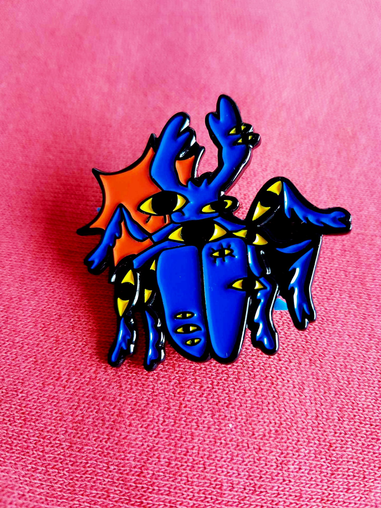 Soft Enamel Pin Eye Beetle
