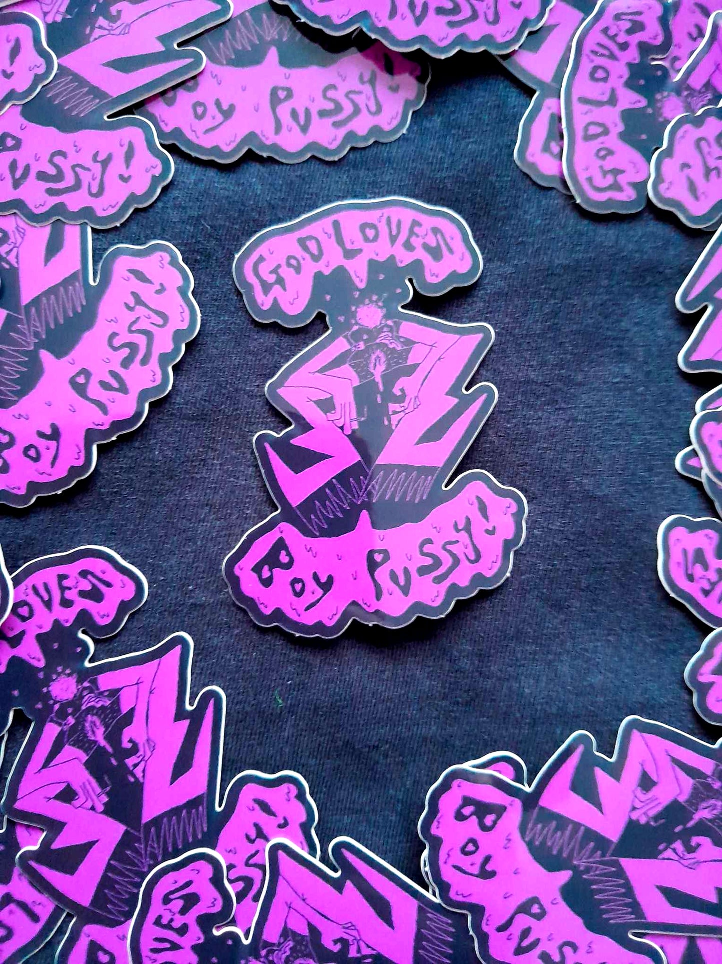 NSFW: Vinyl Sticker boy pussy