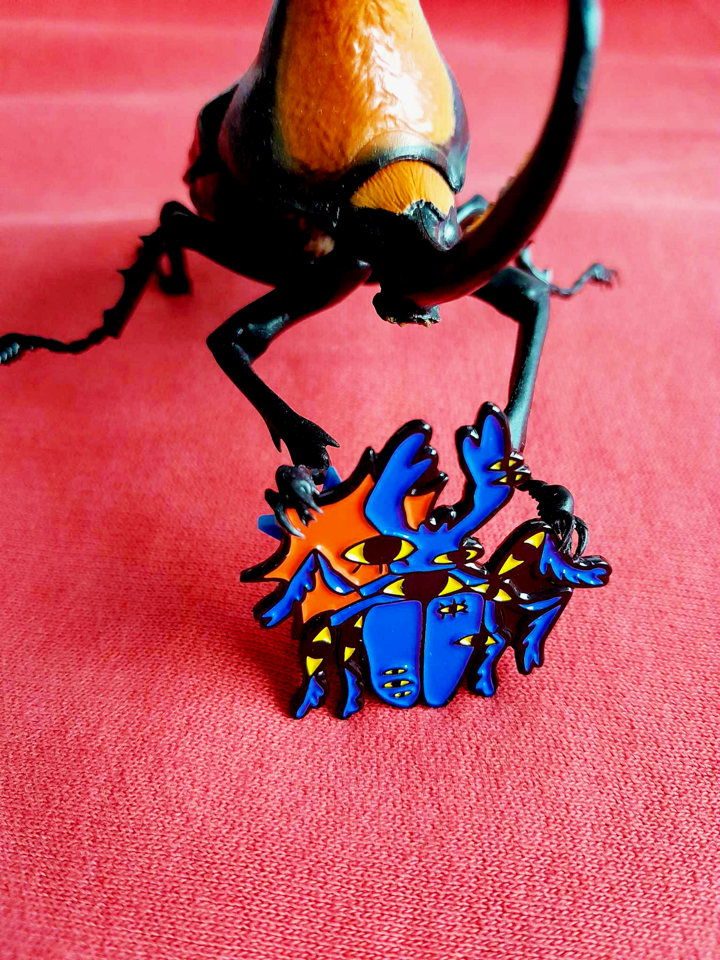 Soft Enamel Pin Eye Beetle