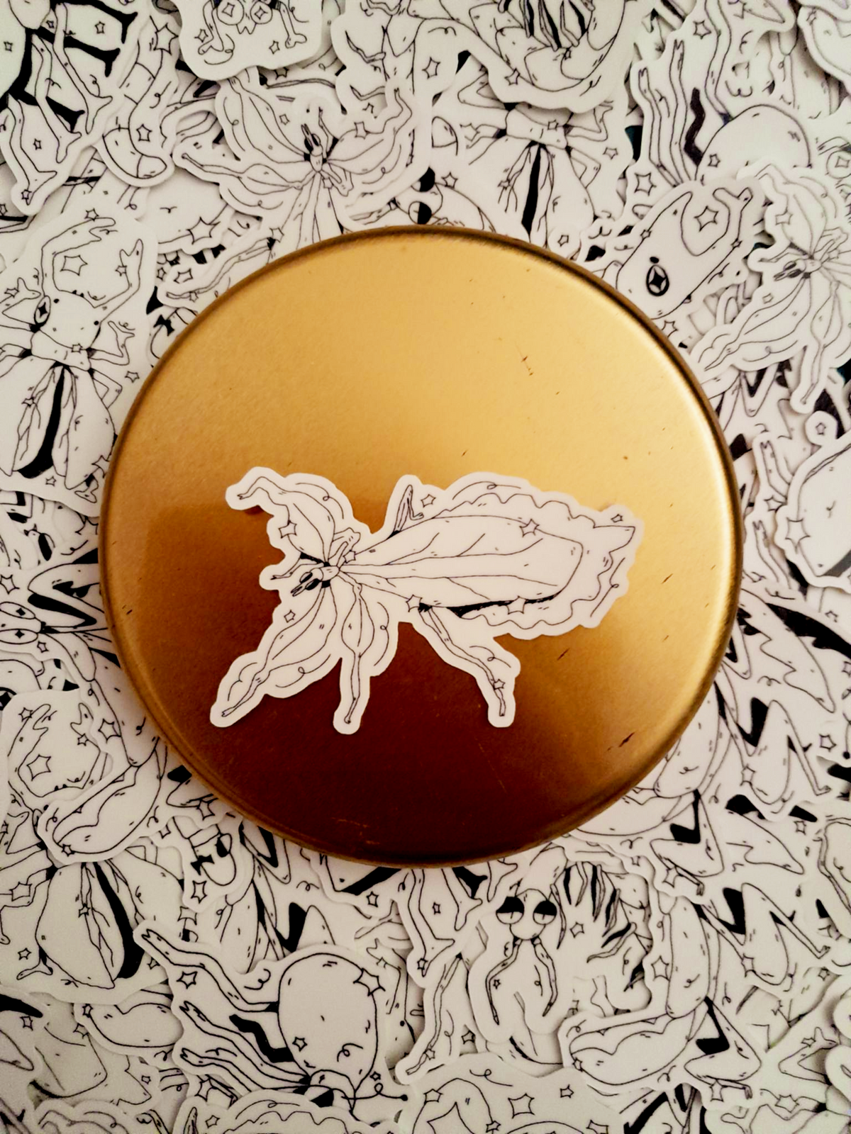 Glow in the dark Bug stickers