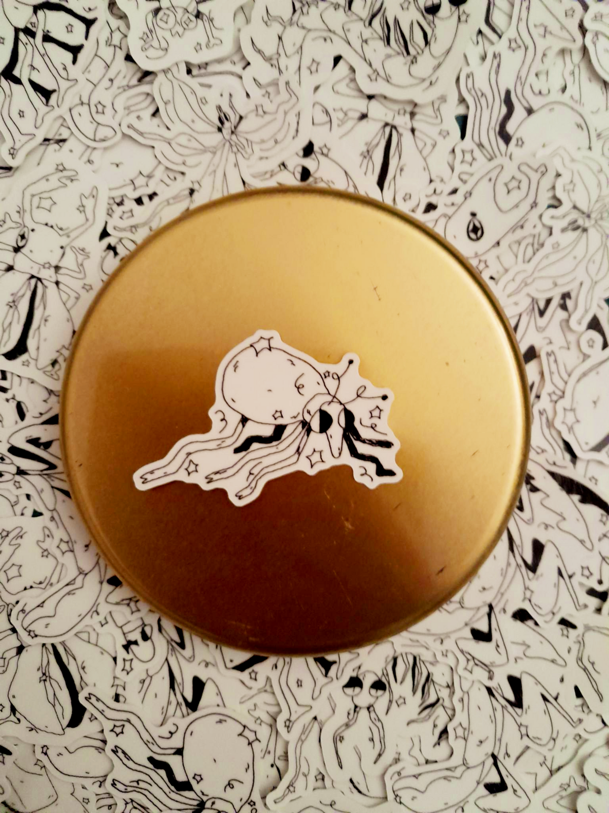Glow in the dark Bug stickers