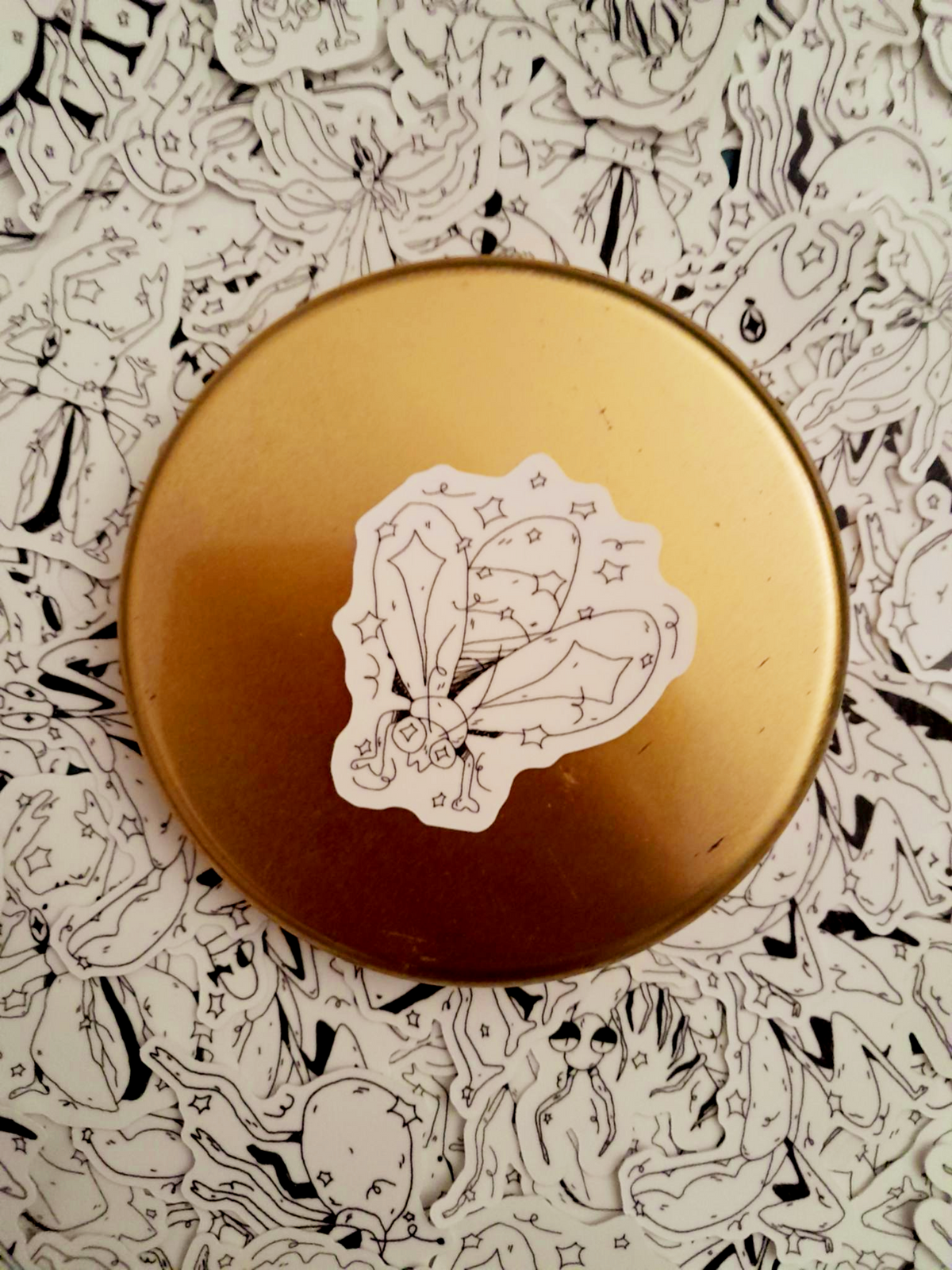 Glow in the dark Bug stickers