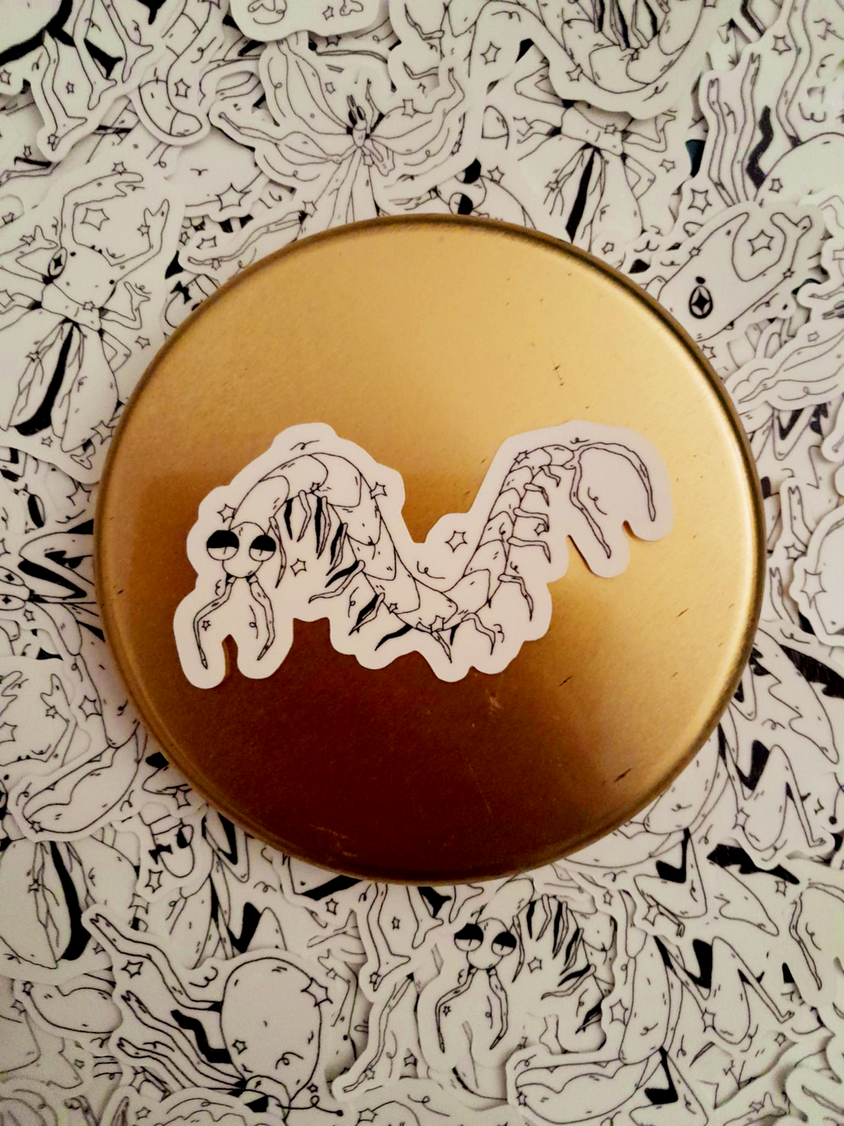Glow in the dark Bug stickers