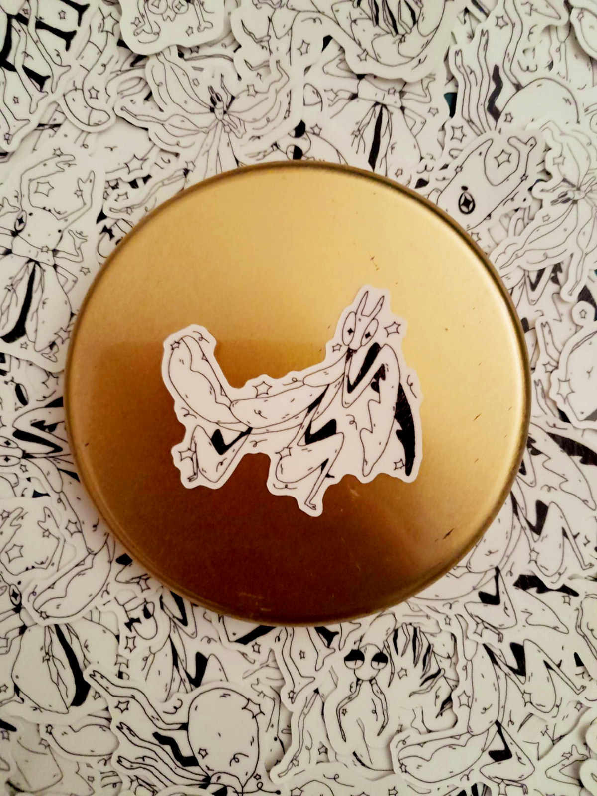 Glow in the dark Bug stickers