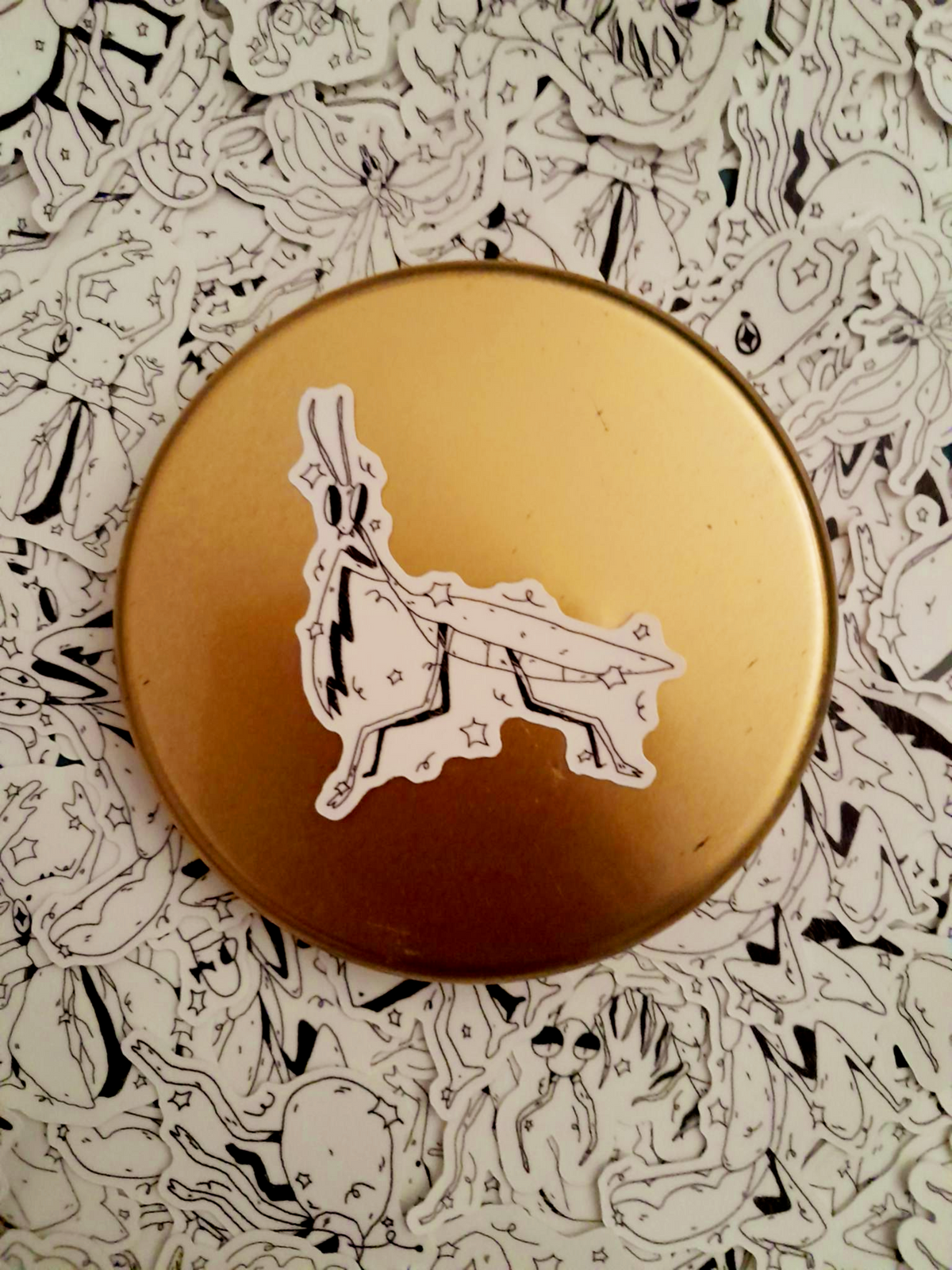 Glow in the dark Bug stickers