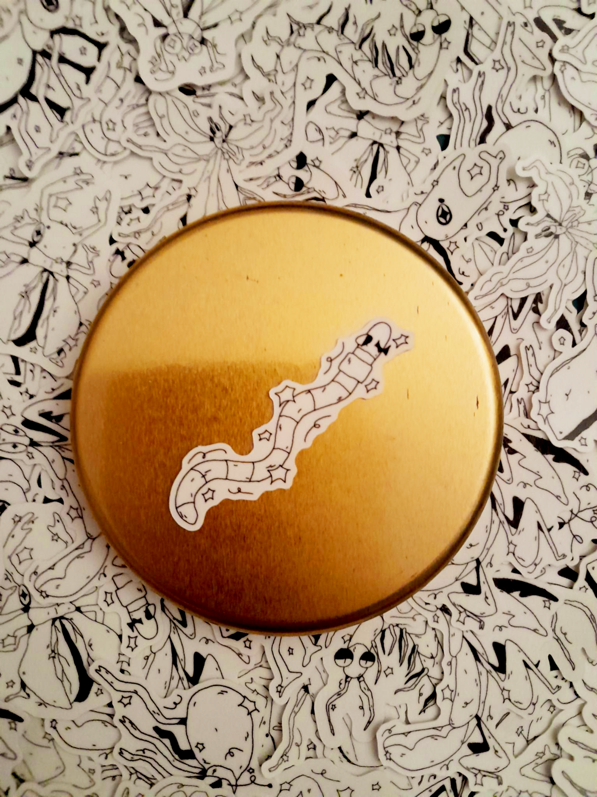 Glow in the dark Bug stickers