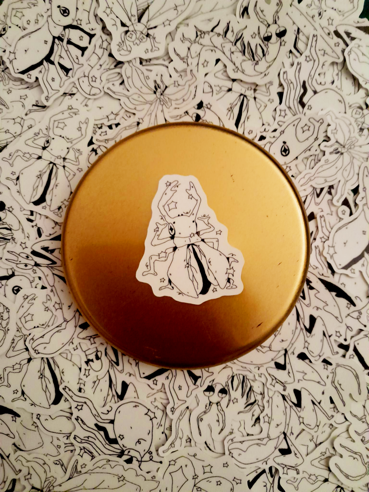 Glow in the dark Bug stickers